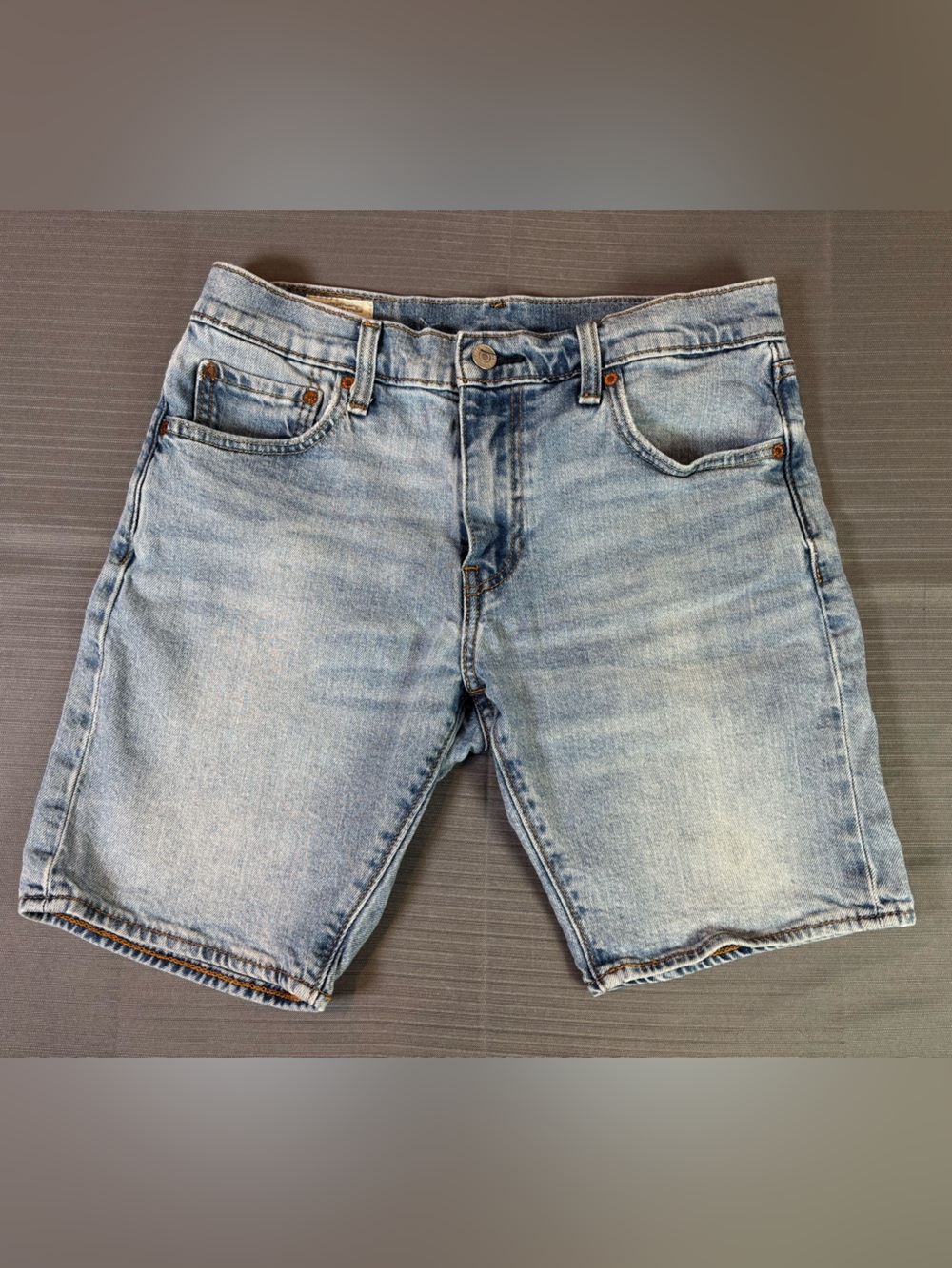 Levi’s Premium 412 Slim Fit Denim Shorts Men’s 30 Light Wash Stretch Jean Shorts